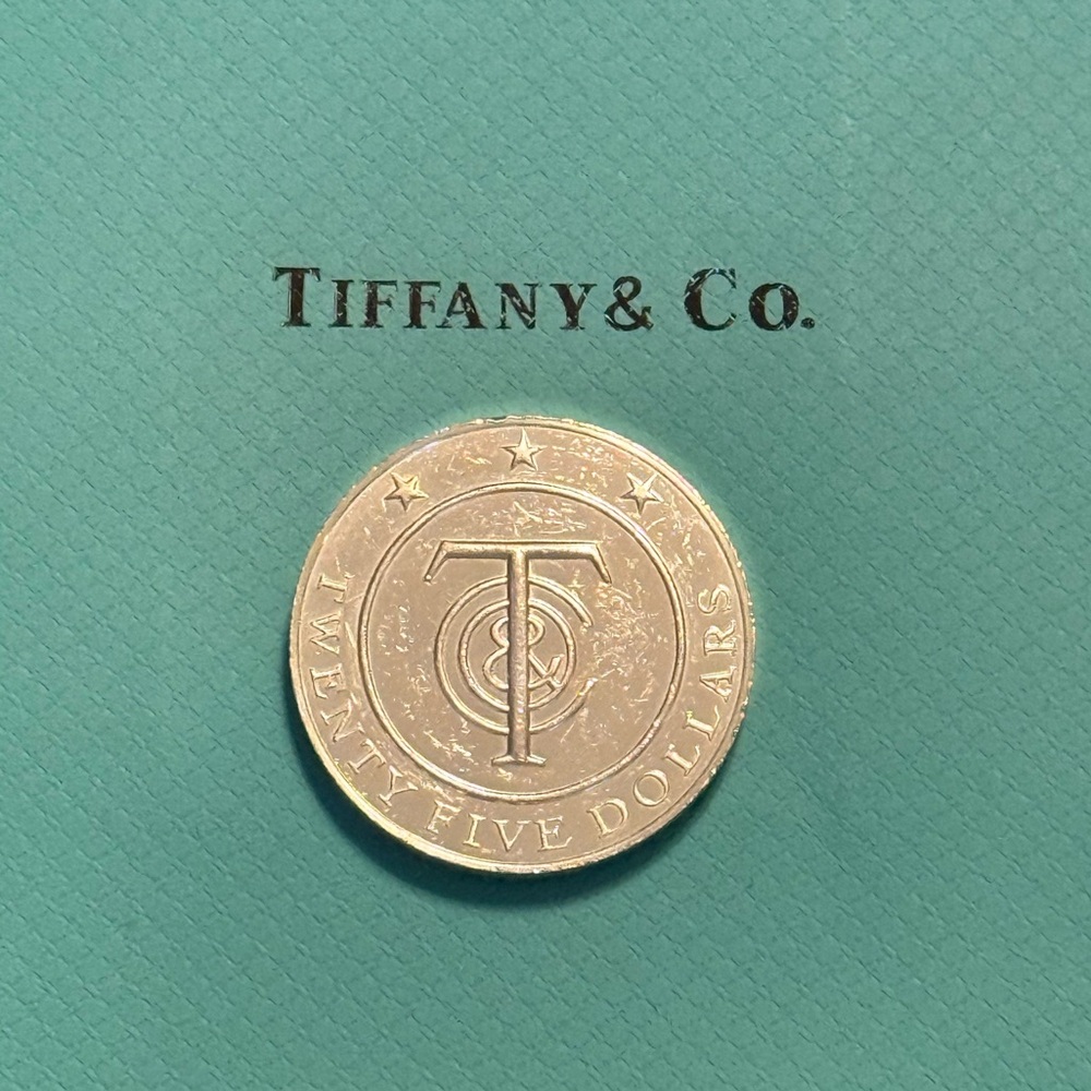 Authentic Rare Vintage Tiffany & Co. 925 Solid Sterling Silver Money/Coin/Token